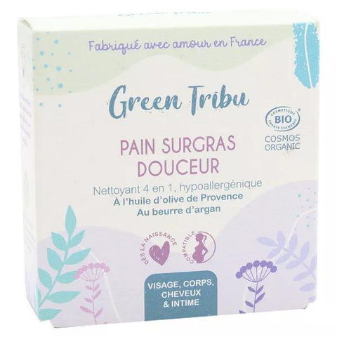 Green Tribu Überfettete Bio-Duschseife, 110g