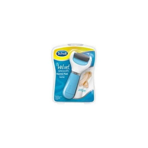 Scholl Velvet Smooth elektronische Fußfeile blau (1 Stück)