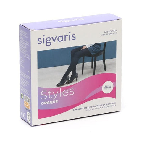 Sigvaris Ch/Sigv2 Styl Opaq Blau Gr. M N