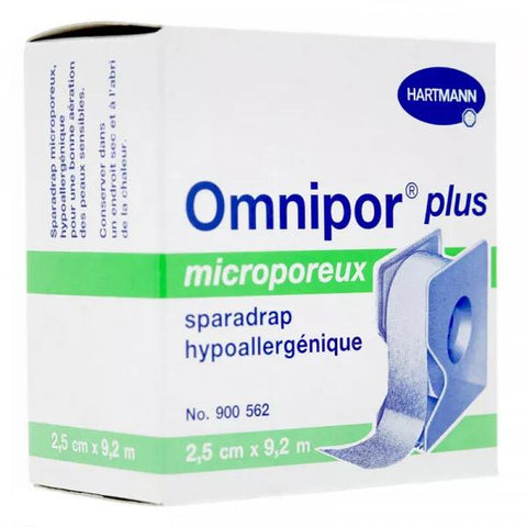Hartmann Omnipor Plus Mikroporöses Heftpflaster mit Spender 9,2M x 2,5cm