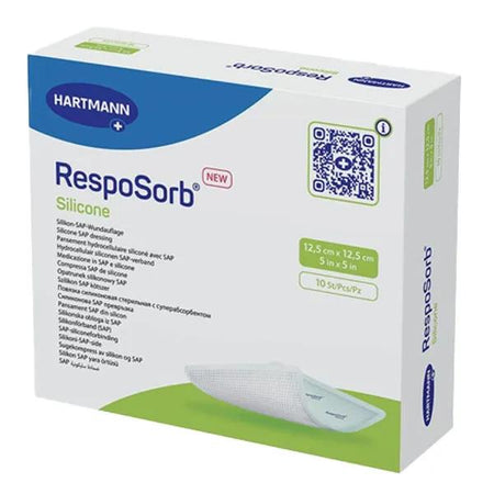 Hartmann Paul Resposorb Pansement Hydrocellulaire Silicone Super Absorbant 12,5x12,5cm 10 unités
