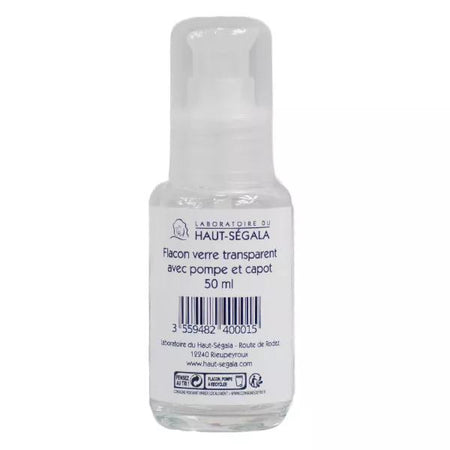 Haut-Ségala Do It Yourself Flacon Verre Transparent avec Pompe et Capot 50ml