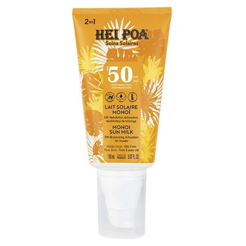 Hei Poa Lait solaire Monoï SPF50 150ml