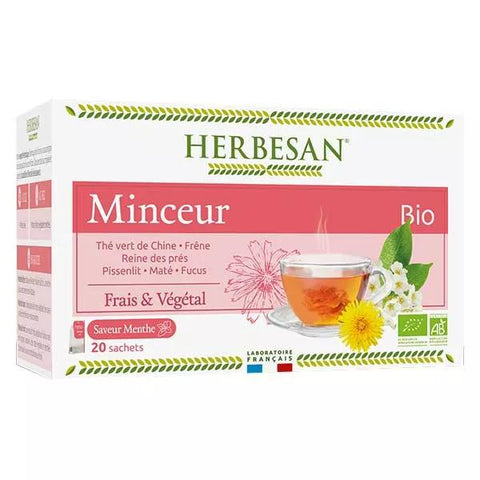 Herbesan Bio Schlankheits-Tee Minze Geschmack Nr. 6 - 20 Beutel