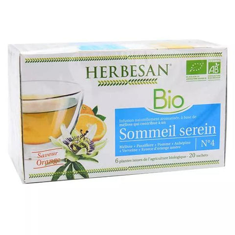 Herbesan Bio Schlaf und Ruhe Infusion Orange Geschmack Nr. 4 - 20 Beutel