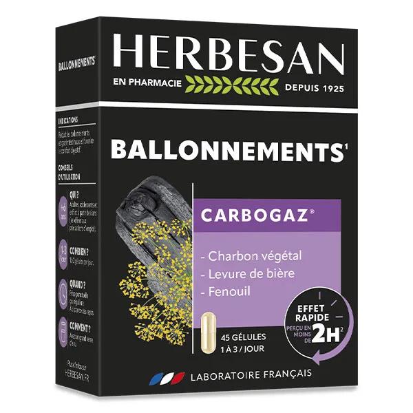 Herbesan Carbogaz 45 gélules