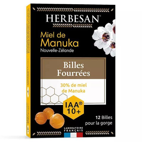 Herbesan Manuka Honig IAA10+ Gefüllte Kügelchen 54g