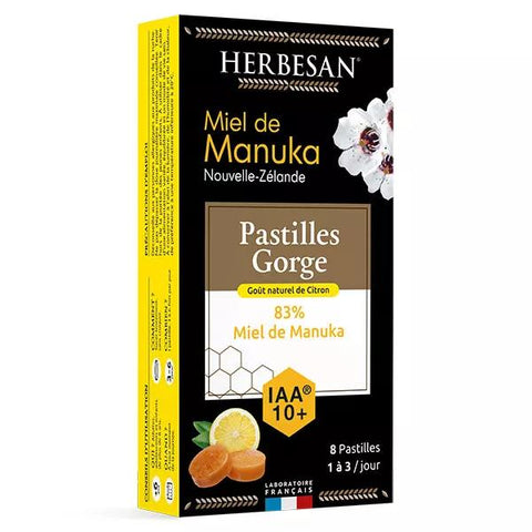 Herbesan Manuka Honig IAA10+ Zitronengeschmack Lutschtabletten 20g