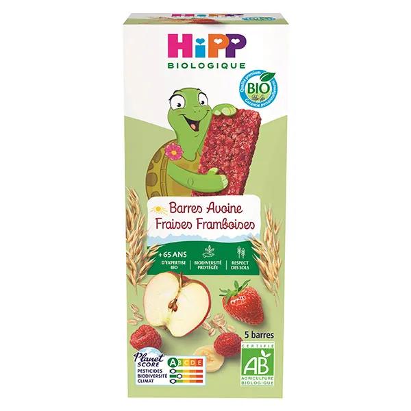 Hipp Barres Avoine Fraises Framboises 5x20g