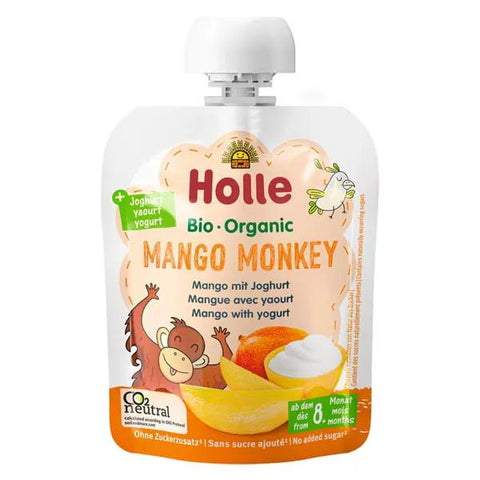 Holle Organic Yoghurt Pouch Mango Monkey Mango +8m 85g