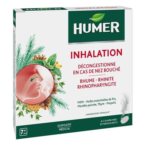Humer Inhalation cold and stuffy nose from 7 years old 8 effervescent tablets