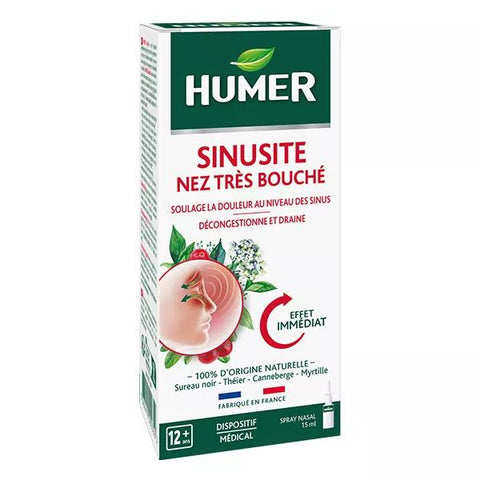 Humer Sinusitis Very Blocked Nose from 12 years Nasal Spray 15ml