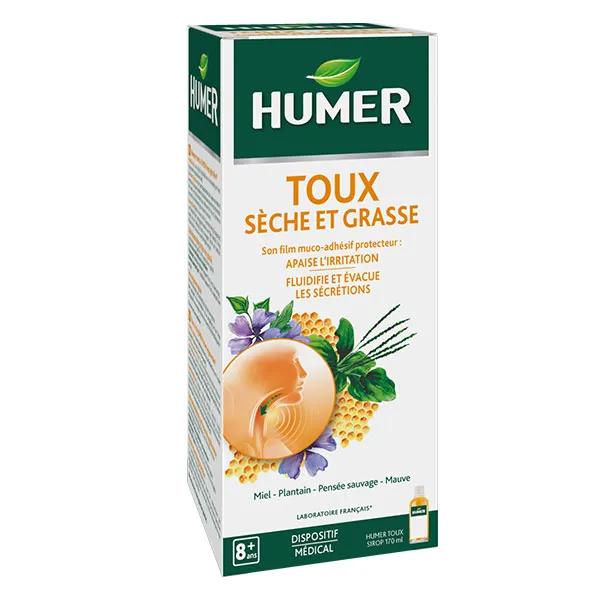Humer Sirop toux - Miel plantain réglisse dès 8 ans 170ml