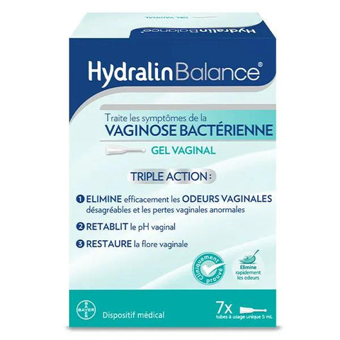 Hydralin Balance Gel Vaginal Contre Vaginose Bactérienne Triple Action 7 tubes