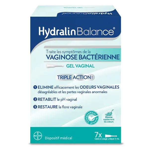 Hydralin Balance Gel Vaginal Contre Vaginose Bactérienne Triple Action 7 tubes