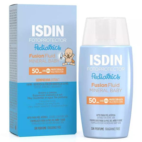 ISDIN Fotoprotector Mineral Baby Sonnencreme Gesicht für Kinder SPF50 50ml