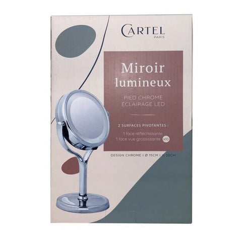 Cartel Miroir à piles 15x10 cm