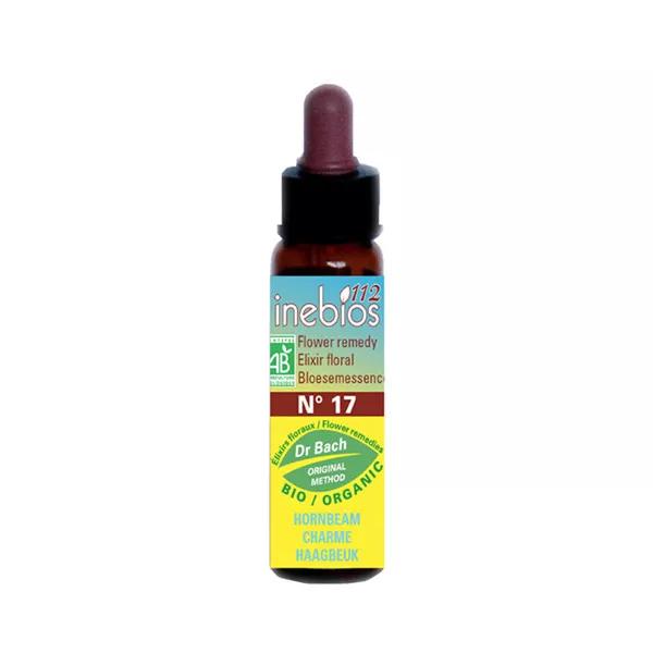 Inebios Fleur de Bach n°17 Hornbeam - Charme Bio 10ml