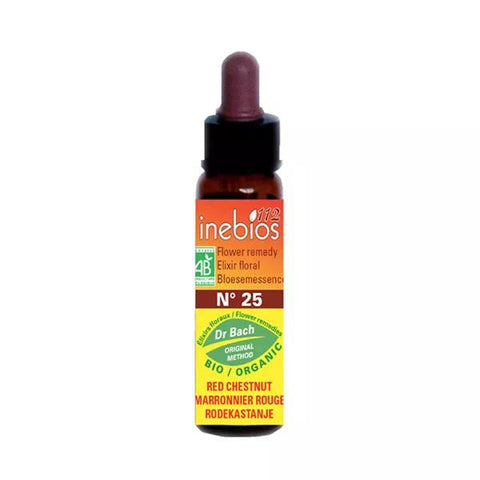 Inebios Bach Flower #25 Red Chestnut Organic 10ml