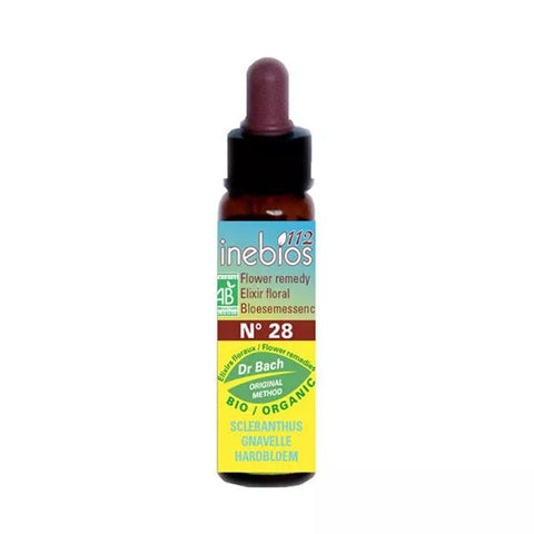 Inebios Bach Flower No. 28 Scleranthus - Organic Scleranthus 10ml