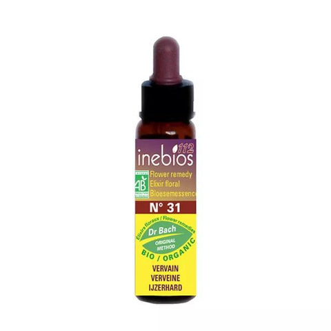 Inebios Bach Flower #31 Vervain - Organic Vervain 10ml