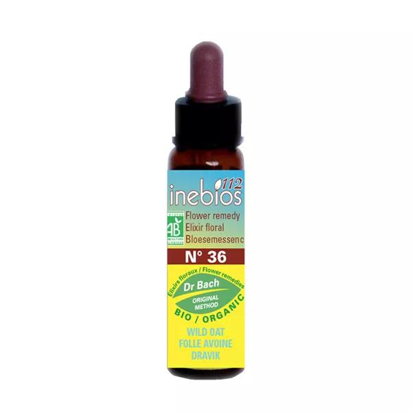 Inebios Fleur de Bach n°36 Wild Oat - Folle Avoine Bio 10ml