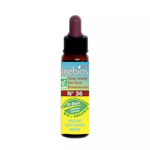Inebios Bach Flower #36 Wild Oat Organic 10ml