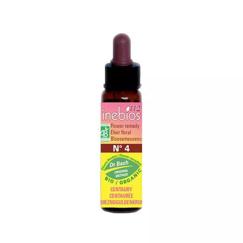 Inebios Bach Flower No. 4 Centaury - Organic Centaury 10ml