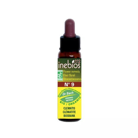 Inebios Bach Flower #9 Clematis - Organic Clematis 10ml