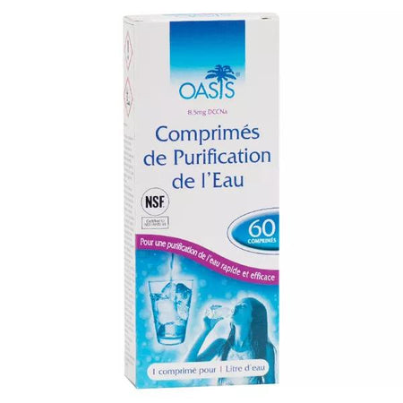 Inebios Oasis Purification de l'eau 60 comprimés