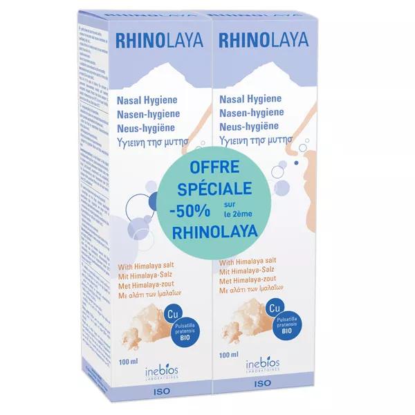 Inebios Rhinolaya Hygiène Nasal Lot de 2 x 100ml