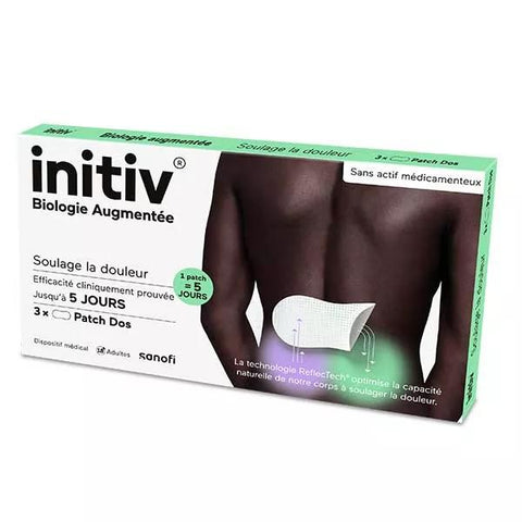 Initiv Back Patch - Relieves pain for up to 5 days - Box of 3 patches