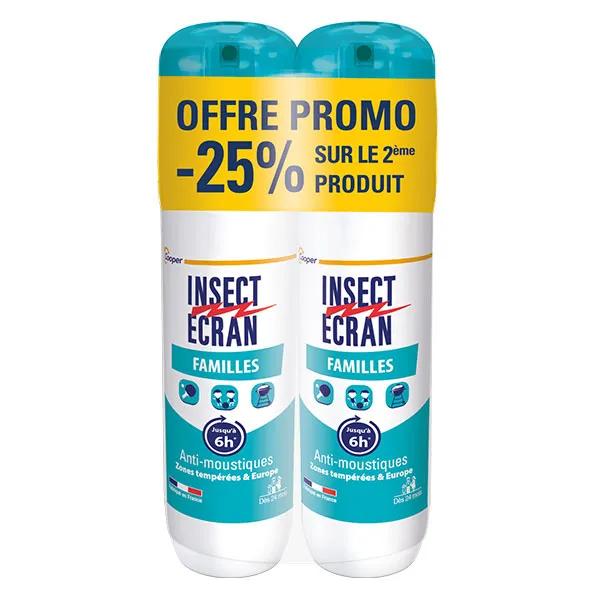 Insect Ecran Anti-moustiques Spray répulsif peau Familles 2 x 100 ml