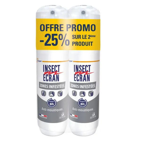 Insect Ecran Mosquito Repellent Spray Infested Areas 2x100ml