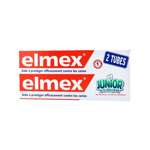 Elmex Dentifrice Junior Lot de 2 x 75 ml