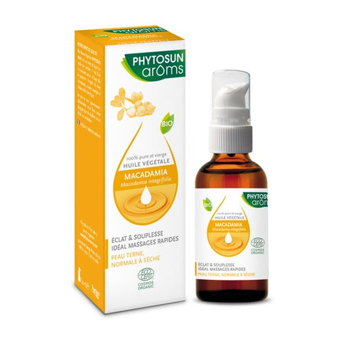 Phytosun Aroms huile végétale bio Macadamia (50 ml)