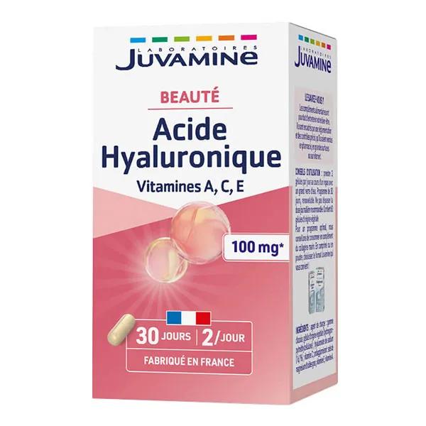 JUVAMINE ACIDE HYALURONIQUE VITAMINES A C E Antioxydant 60 gélules végétales