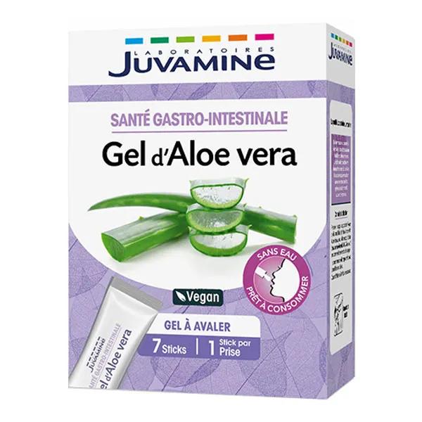 JUVAMINE GEL D'ALOE VERA Santé Gastro-Intestinale 7 sticks de gel à avaler