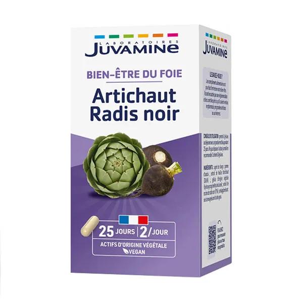 Juvamine Bien Etre du Foie Artichaut Radis Noir 50 gélules