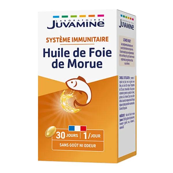 Juvamine Défenses Immunitaires Huile de Foie de Morue 30 gélules