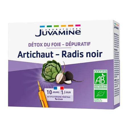 Juvamine Dépuratif-Détoxifiant Radis Noir Artichaut 10 ampoules