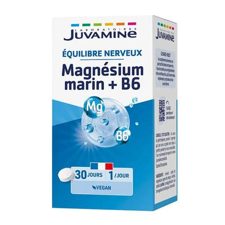 Juvamine Equilibre Nerveux Magnésium Marin Vitamine B6 30 comprimés