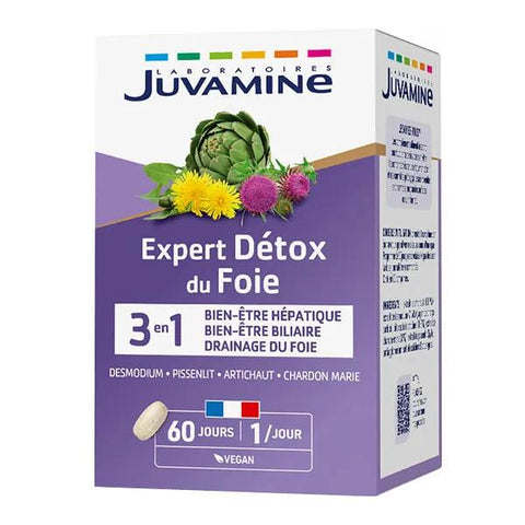 Juvamine Expert'Nature Wohlbefinden der Leber 60 Tabletten