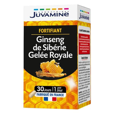 Juvamine Fortifiant Ginseng de Sibérie Gelée Royale 30 gélules