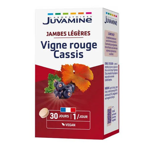 Juvamine Leichte Beine Roter Weinranke Schwarze Johannisbeere 30 Tabletten