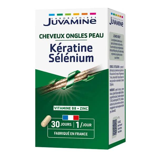 Juvamine Kératine et Sélénium 30 gélules