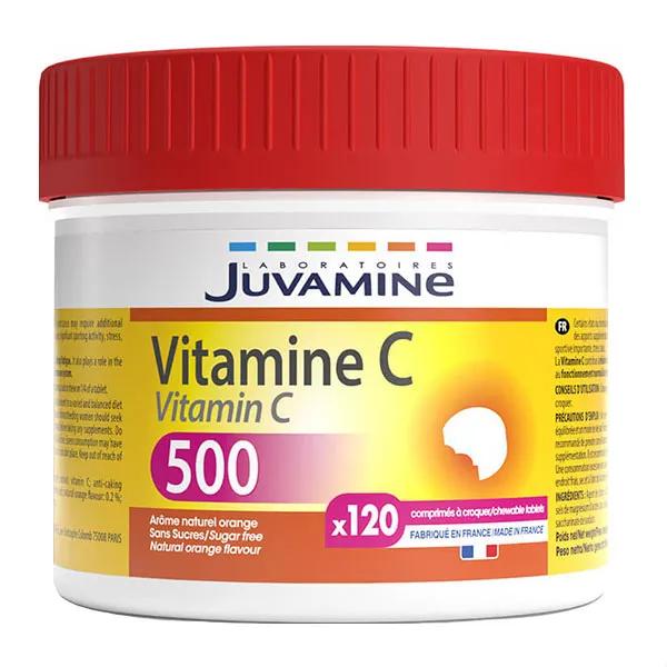 Juvamine Vitamine C 500 Format Familial 120 comprimés à croquer