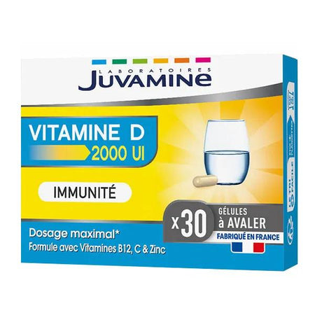 Juvamine Vitamine D 2000 UI 30 gélules