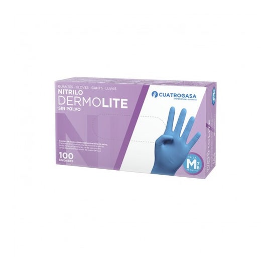 Cuatrogasa Gants Nitrile Sans Poudre Taille XL (100 pièces)