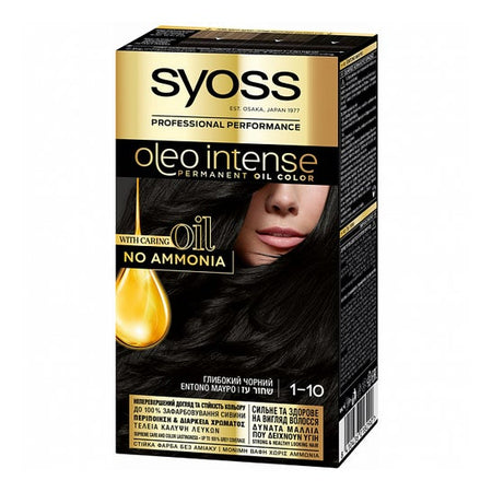 Syoss Olio Intense coloration sans ammoniaque 1.10 noir intense (50 ml)